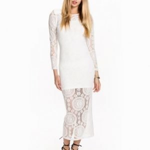 John Zack Lace Pencil Midi Dress