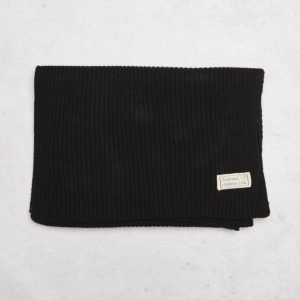 Journal Objects Ltd John Rib Scarf Black