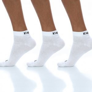 Kappa Ben 3-Pack Footies Puuvillasukat Valkoinen