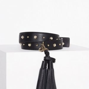 Kate Spade New York Pearl Studded Strap Tassel Remmi Musta