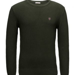 Knowledge Cotton Apparel Basic Knit pyöreäaukkoinen neule