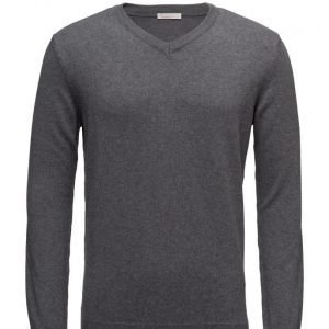 Knowledge Cotton Apparel Basic V-Neck Cashmere/Cotton Gots v-aukkoinen neule