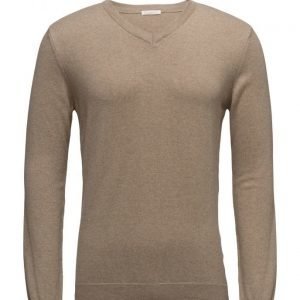 Knowledge Cotton Apparel Basic V-Neck Cashmere/Cotton Gots v-aukkoinen neule