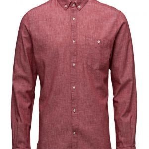 Knowledge Cotton Apparel Cotton/Linen Shirt- Gots