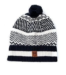 Knowledge Cotton Apparel Knit Hat Total Eclipse