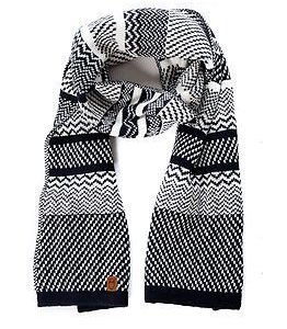 Knowledge Cotton Apparel Knit Scarf Total Eclipse