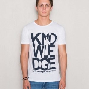 Knowledge Cotton Apparel Knowledge Print 1010 Bright White