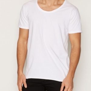 Knowledge Cotton Apparel Loose Basic Tee T-paita Bright White