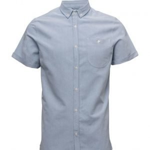 Knowledge Cotton Apparel Oxford Shirt Short Sleeve Gots lyhythihainen paita
