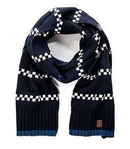 Knowledge Cotton Apparel Reverse Knit Scarf Total Eclipse