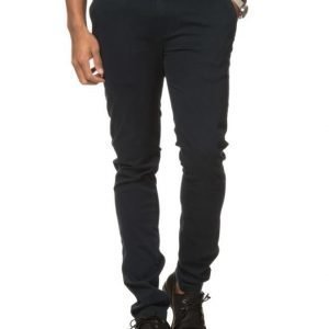 Knowledge Cotton Apparel Stretch Chinos 1001Total Eclipse