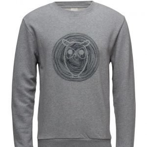 Knowledge Cotton Apparel Sweat W/ Owl Wooden Print Gots svetari