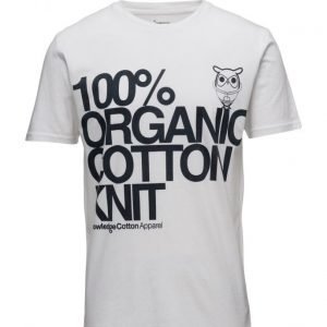 Knowledge Cotton Apparel T-Shirt W/Cotton Print Gots lyhythihainen t-paita