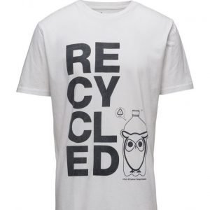 Knowledge Cotton Apparel T-Shirt W/Recycle Print Gots lyhythihainen t-paita