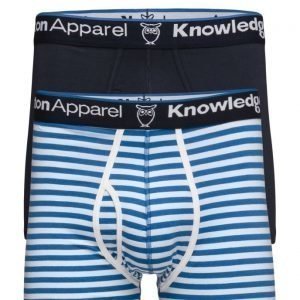 Knowledge Cotton Apparel Underwear 2pack Striped/Solid Gots bokserit