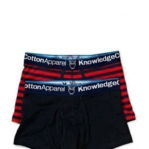 Knowledge Cotton Apparel Underwear 2pack Striped/Solid Gots bokserit