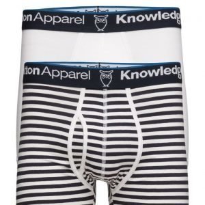 Knowledge Cotton Apparel Underwear 2pack Striped/Solid Gots bokserit