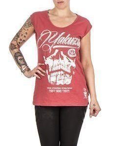 L.A Skull Top Cardinal Red