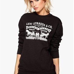 LEVI'S Graphic Crew Sweater Graphic Black