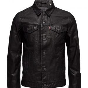 LEVI´S Men The Trucker Jacket Black Buffa nahkatakki