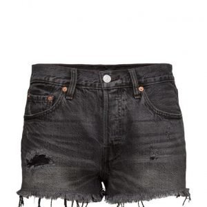 LEVI´S Women 501 Short Slashed Black farkkushortsit