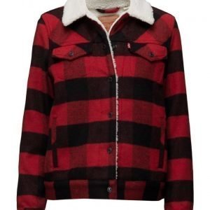 LEVI´S Women Wool Bf Sherpa Trucker Cherry villakangastakki