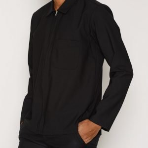 L'Homme Rouge Second Layer Wool Shirt Kauluspaita Musta