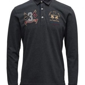 La Martina La Martina-Man Polo L/S Heavy Jersey pitkähihainen pikeepaita