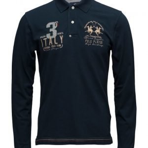 La Martina La Martina-Man Polo L/S Piquet Stretch pitkähihainen pikeepaita