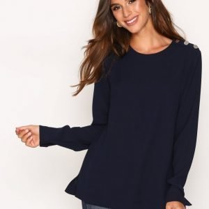 Lauren Ralph Lauren Asatira Long Sleeve Shirt Arkipaita Navy