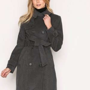 Lauren Ralph Lauren Bltd Wool Cashmere Coat Pitkä Takki Grey