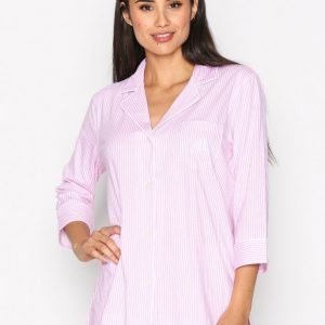 Lauren Ralph Lauren Classic Notch Pj Set Yöpaita Vaaleanpunainen