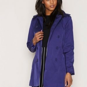 Lauren Ralph Lauren Double Breasted Jacket Trenssitakki Steel / Blue