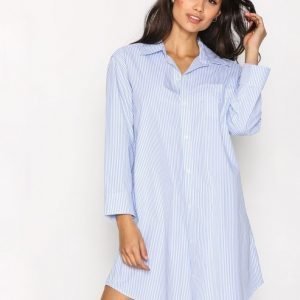 Lauren Ralph Lauren Heritage Sleepshirt Yöpaita Sininen / Valkoinen