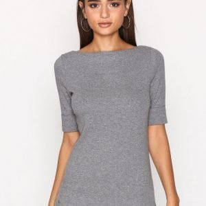 Lauren Ralph Lauren Judy Elbow Sleeve Knit Neulepusero Grey