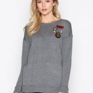 Lauren Ralph Lauren Kitty Long Sleeve Knit Neulepusero Grey