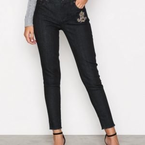 Lauren Ralph Lauren Skinny 5 Pocket Denim Jeans Straight Farkut Blue