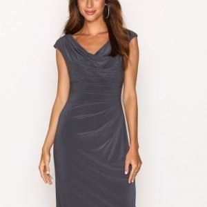 Lauren Ralph Lauren Valli Cap Sleeve Day Dress Kotelomekko Grey