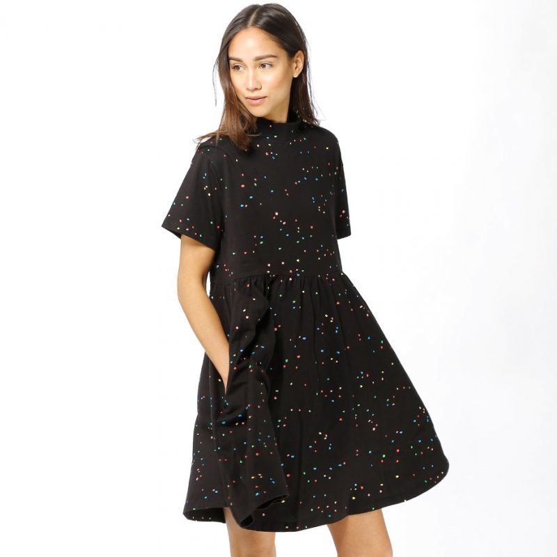 Lazy Oaf Black Spotty -mekko