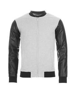 Leather Imitation Sleeve Jacket