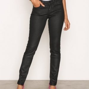 Lee Jeans Scarlett Coated Black Skinny Farkut Black Coat