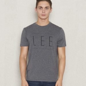 Lee Logo Tee Dark Greymelange