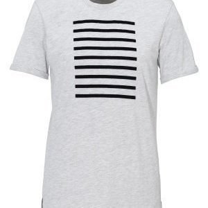 Les Deux Stanford Stripes Tee Snow Melange