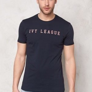 Les Deux Tee Ivy League Navy/light Red