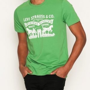 Levis 2 Horse Graphic Tee T-paita Green