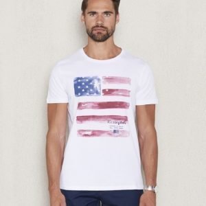 Lexington Simon Printed Tee Bright White