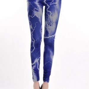 Lightning Jeans Print Leggings