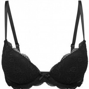 Lindex Balconette Push Up Rintaliivit Musta