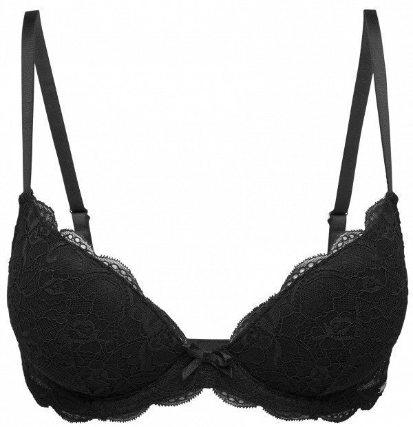 Lindex Balconette Push Up Rintaliivit Musta