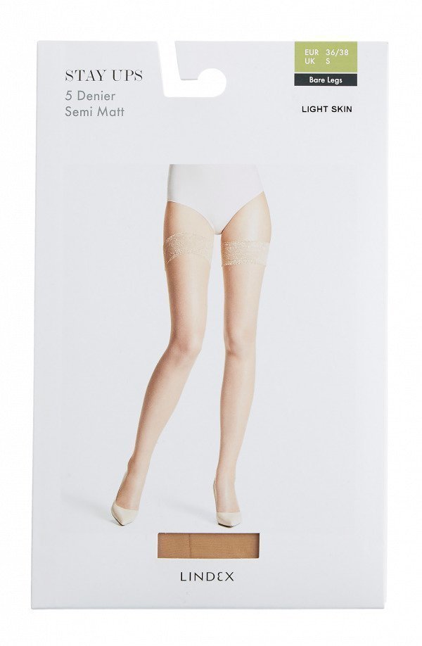 Lindex Bare Legs Stay Up Sukat 5 Den Iho